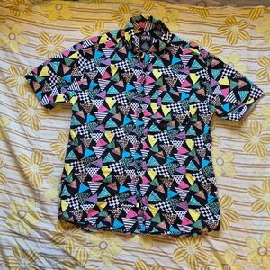 Super Multicolor Geometric Casual Shirt